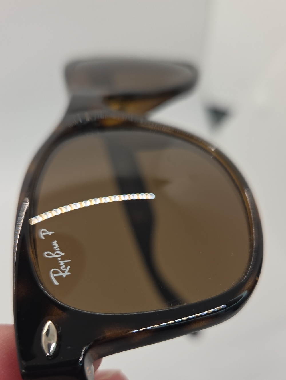 Ray-Ban RB2132 Tortoiseshell Brown New Wayfarer Polarized Sunglasses - Picture 7 of 16